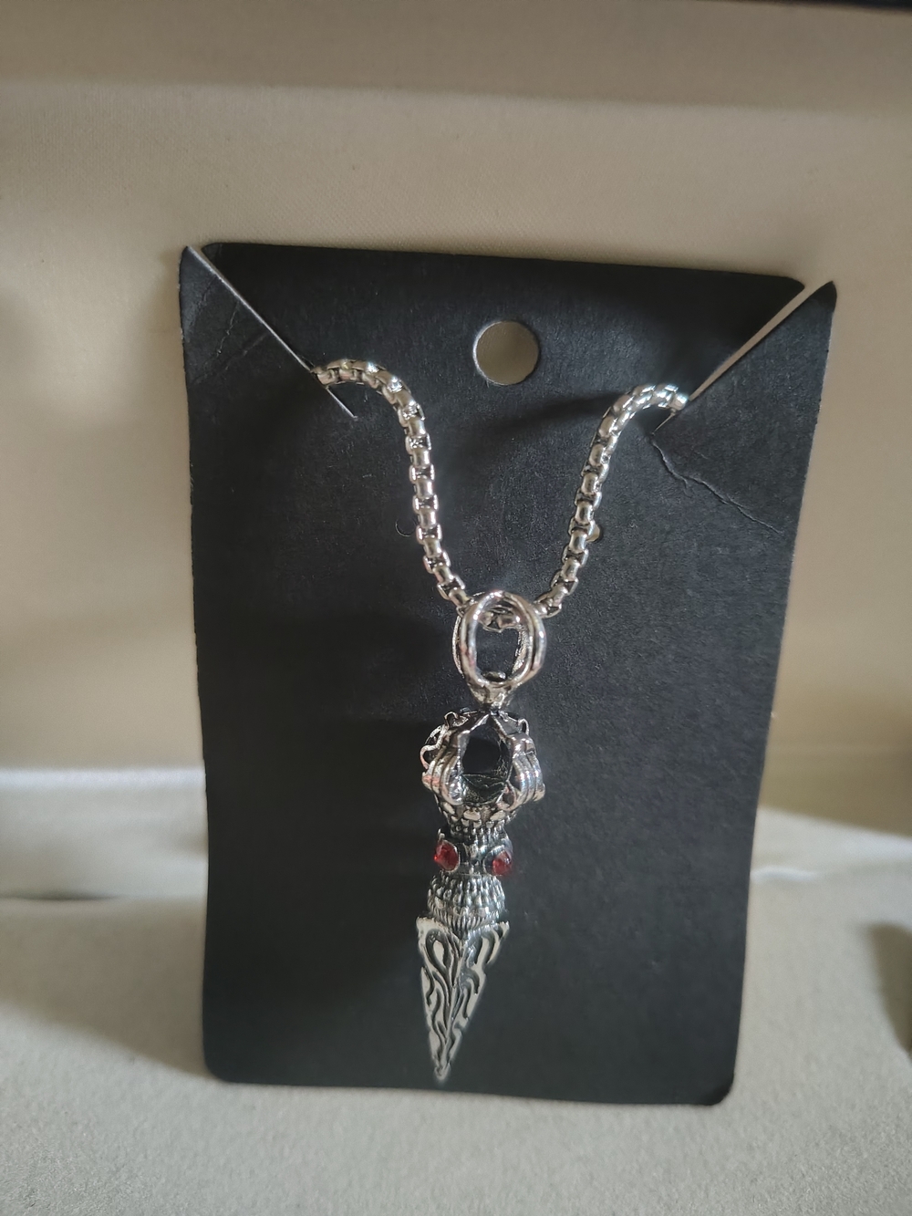 🗡️📿 New Gothic Vajra Phurba Ritual Dagger Pendant Necklace 24” Chain🗡️📿